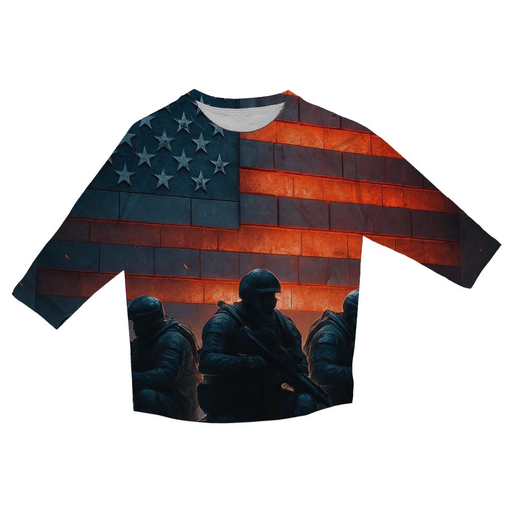 Steel Resolve Under The Banner custom 3/4 sleeve shirts