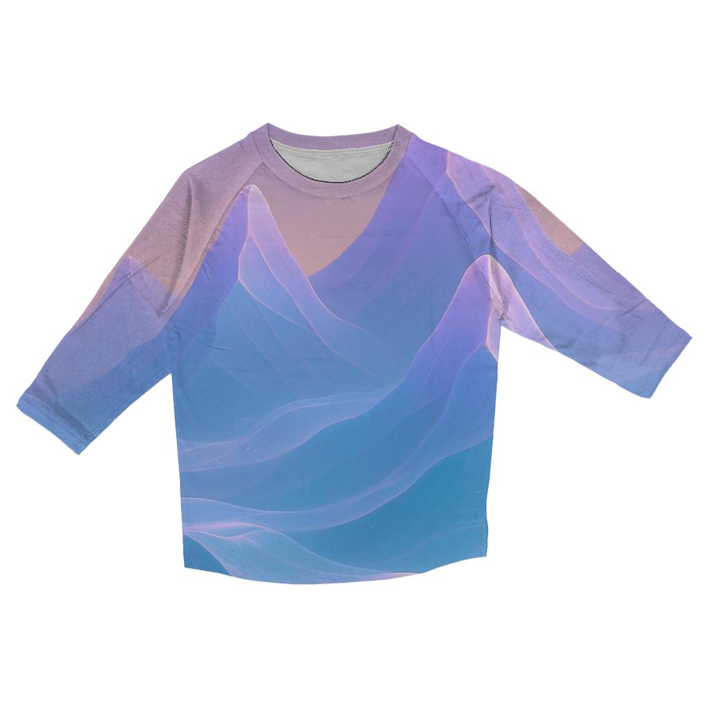 Chromatic Mountain Veil casual three quarter sleeve shirts