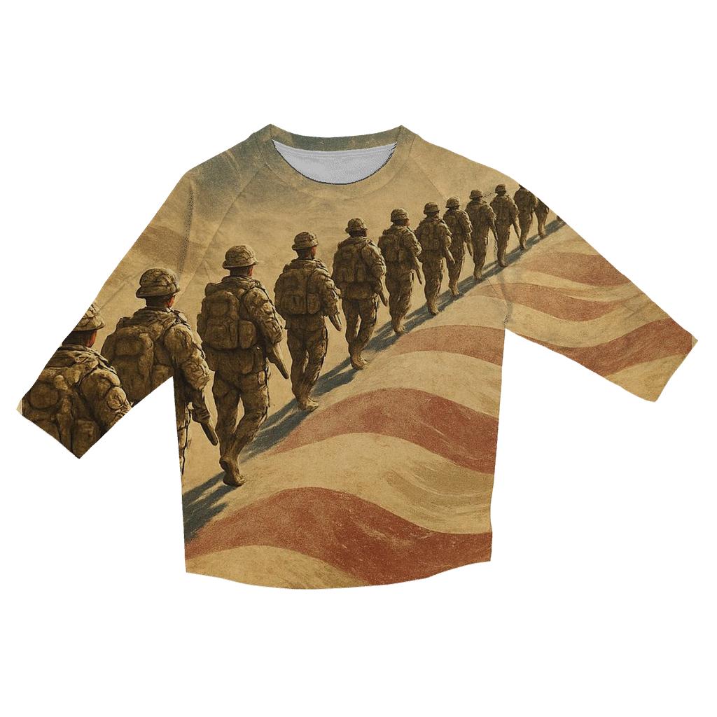 Desert Wind Honor Line fashion 3/4 sleeve shirts