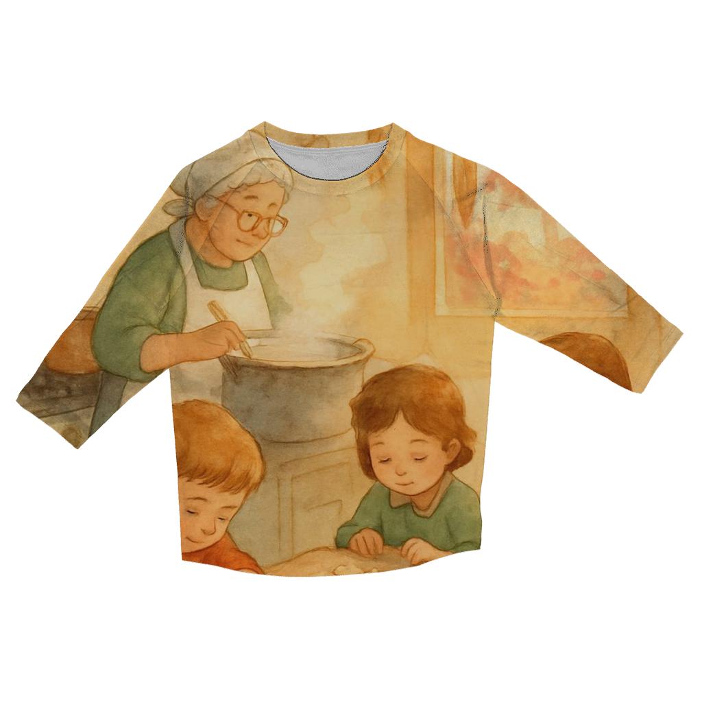 Grandmas Kitchen Autumn Symphony cotton quarter sleeve shirts