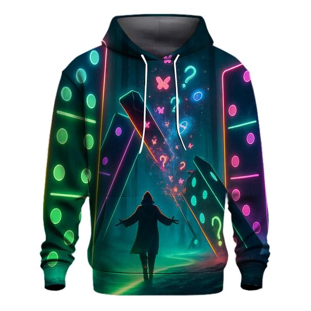 Neon Domino Forest pullover hoodies
