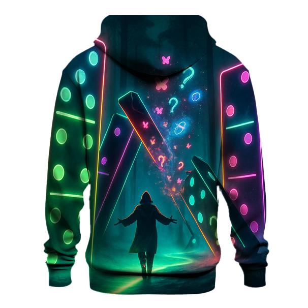Neon Domino Forest pullover hoodies