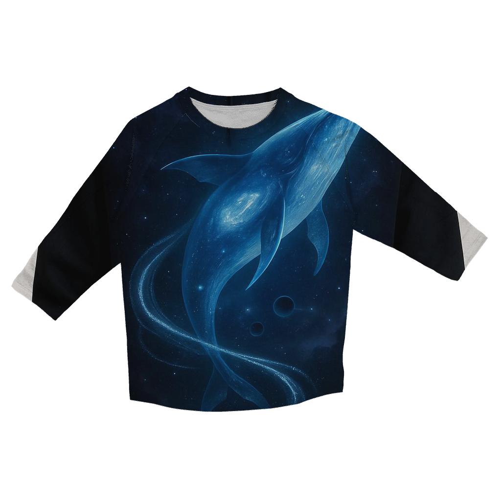 Luminous Whale Of The Void custom 3/4 sleeve shirts