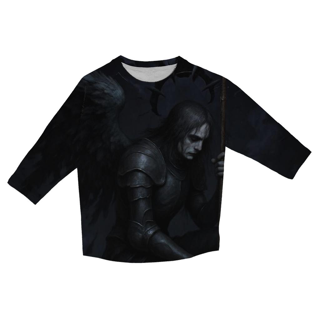 Seraph Of The Blackened Halo stylish quarter sleeve tops