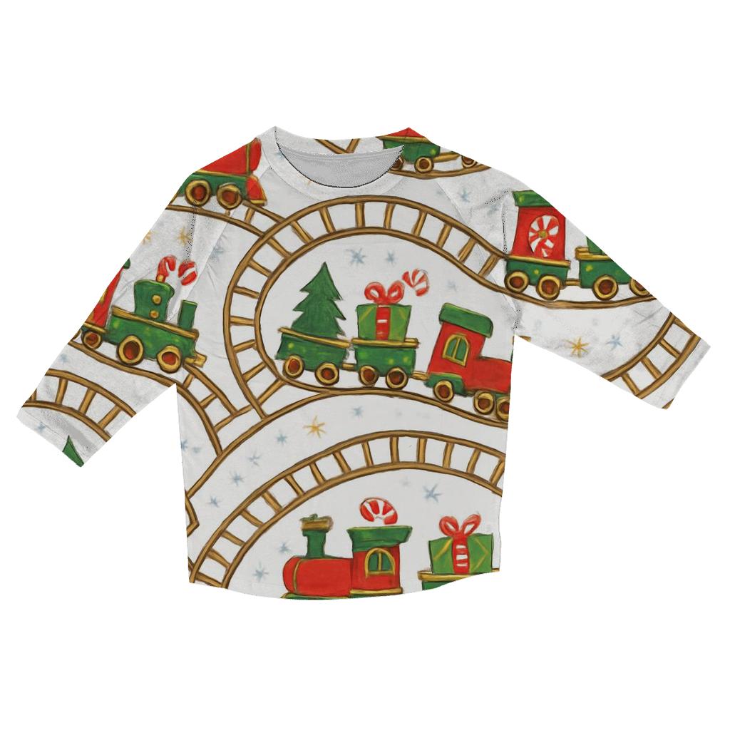 Polar Express Toy Train Circuit designer 3/4 sleeve blouses