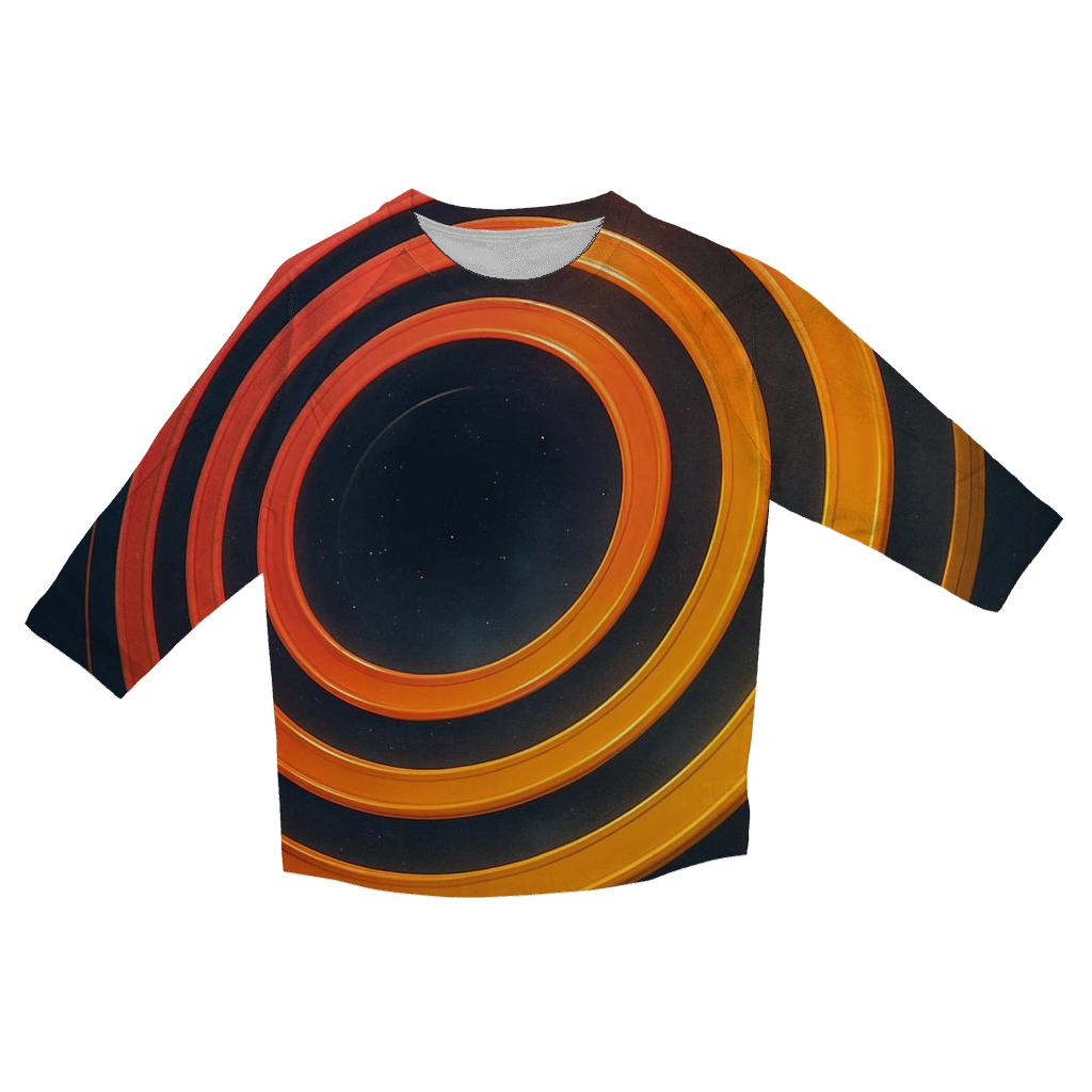 Orbital Gradient Rings personalized 3/4 sleeve tees