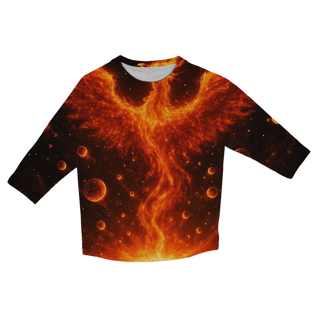 Galactic Phoenix Rebirth fashion 3/4 sleeve shirts