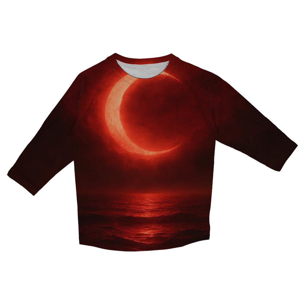 Turkish Crescent Moonlit Sea Flag designer 3/4 sleeve blouses