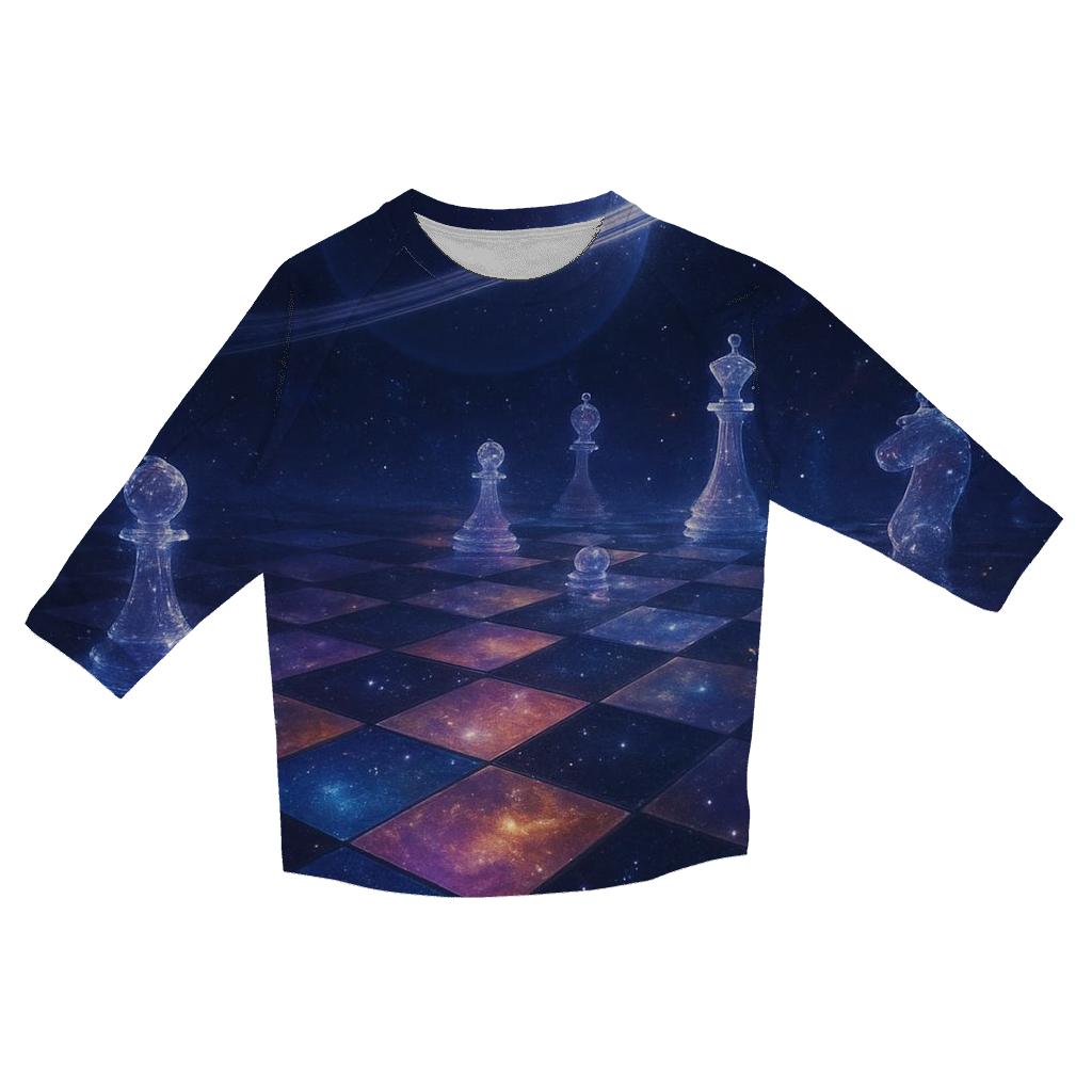 Cosmic Chessboard Horizon custom 3/4 sleeve shirts