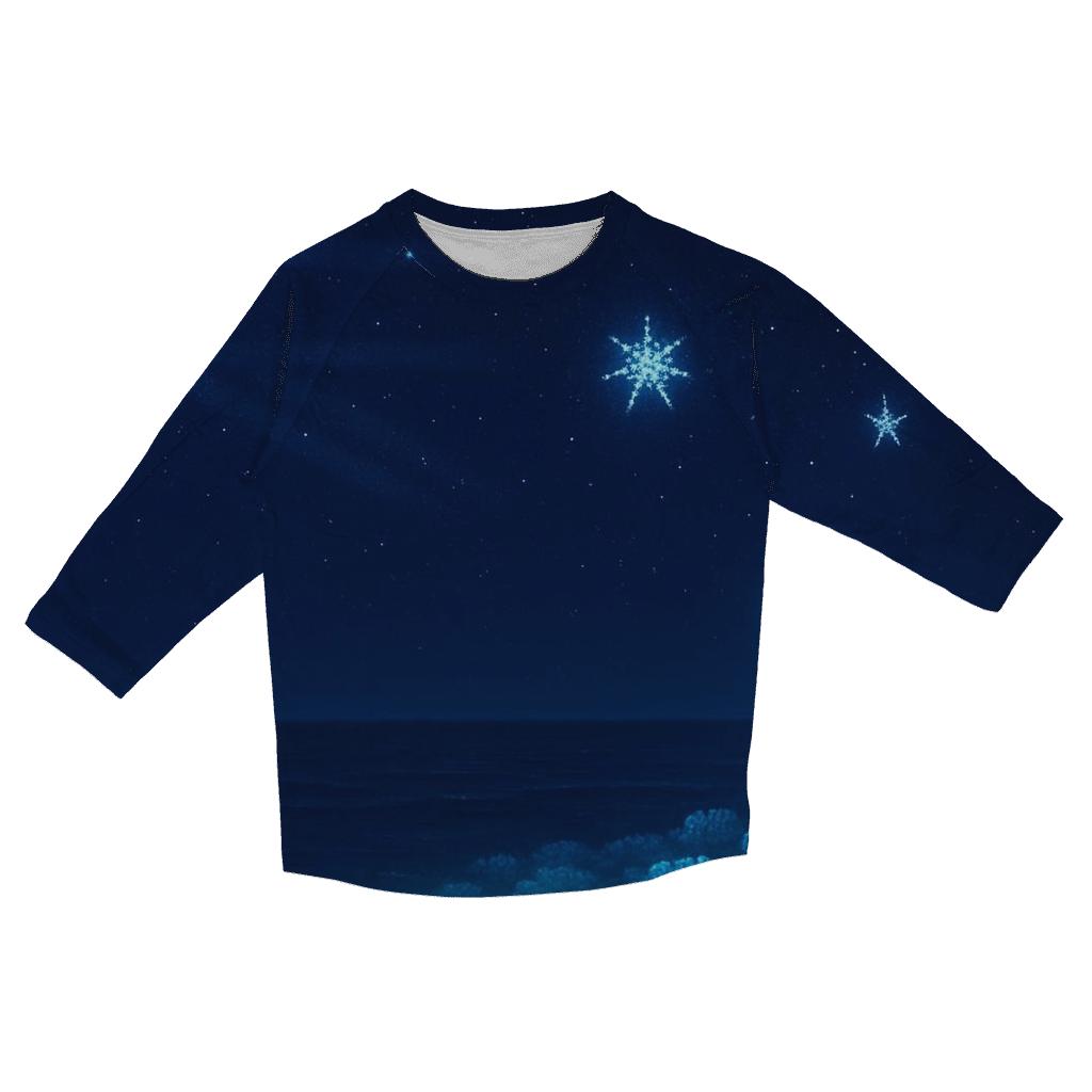 Australian Flag Southern Sky Reef stylish quarter sleeve tops