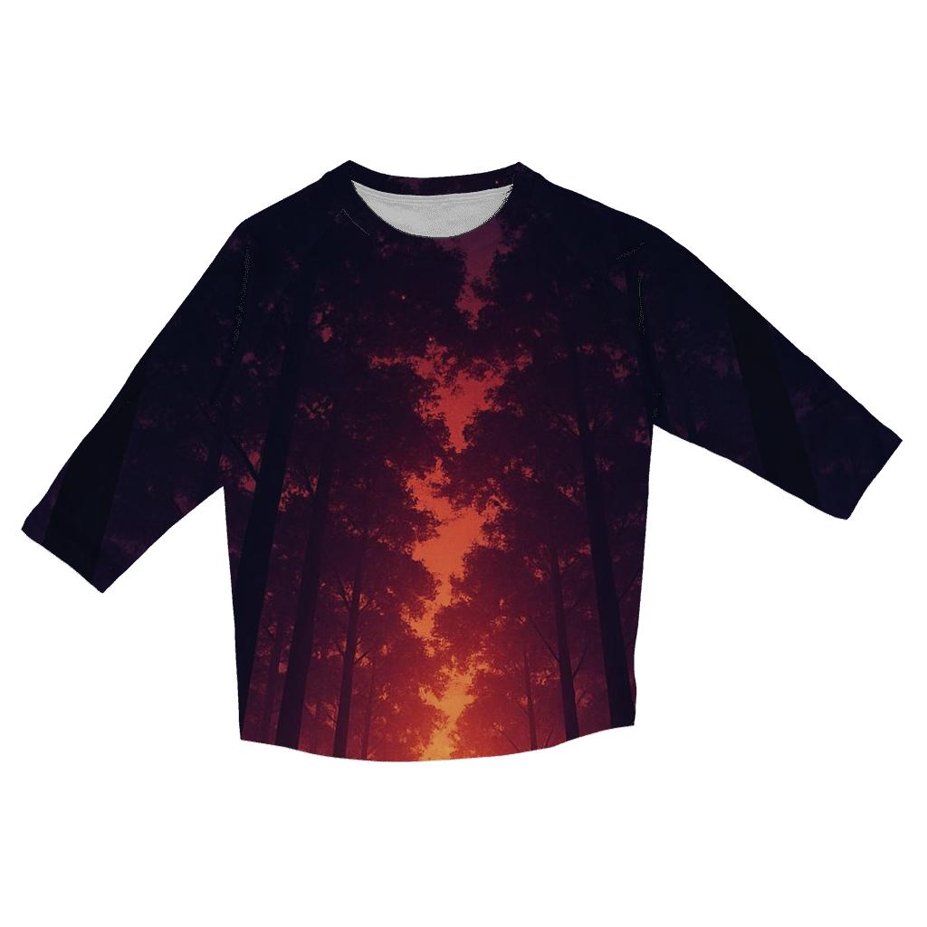 Forest Canopy Ember Rain custom 3/4 sleeve shirts
