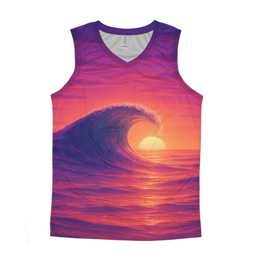 Celestial Tides At Dusk personalized athletic tanks