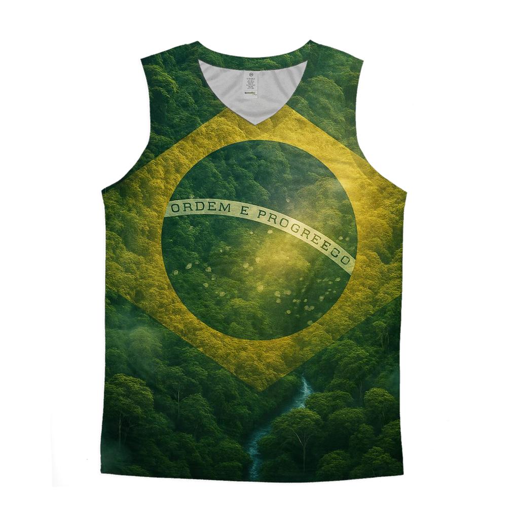 Brazilian Rainforest Flag Canopy trendy fitted tank tops