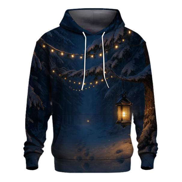 Starlit Christmas Forest Path hoodie designs