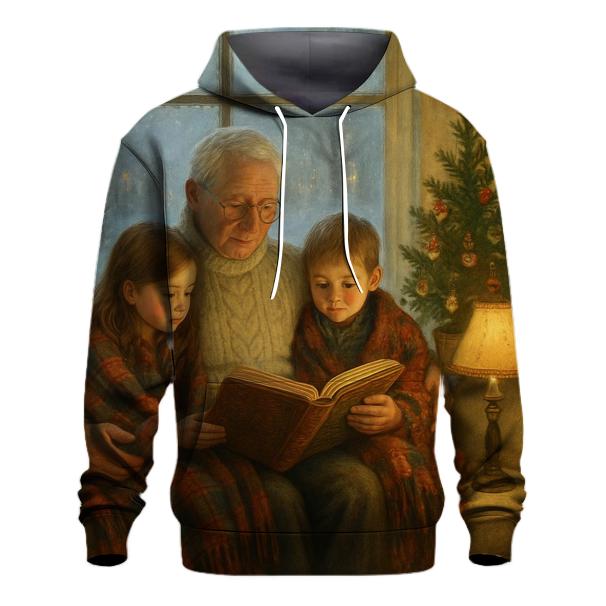 Christmas Storytime By The Window printed hoodies