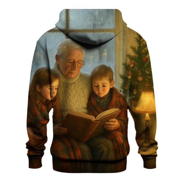 Christmas Storytime By The Window printed hoodies