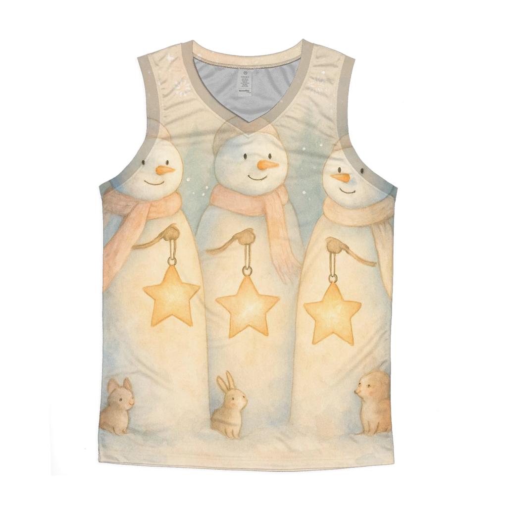 Snowman Forest Lantern Guardians personalized athletic tanks