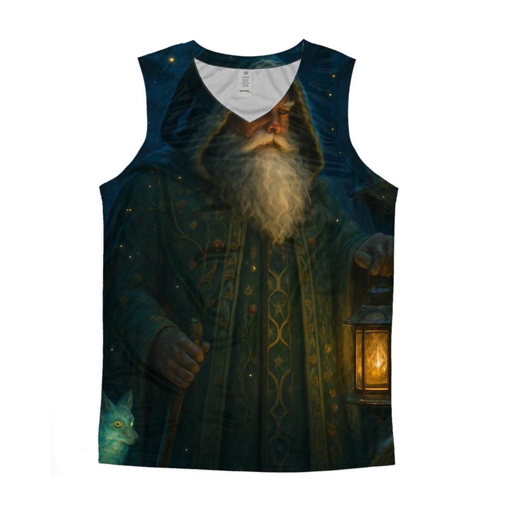 Midnight Forest Guardian Santa designer workout tanks