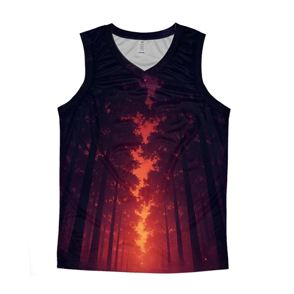 Forest Canopy Ember Rain sports performance tank tops