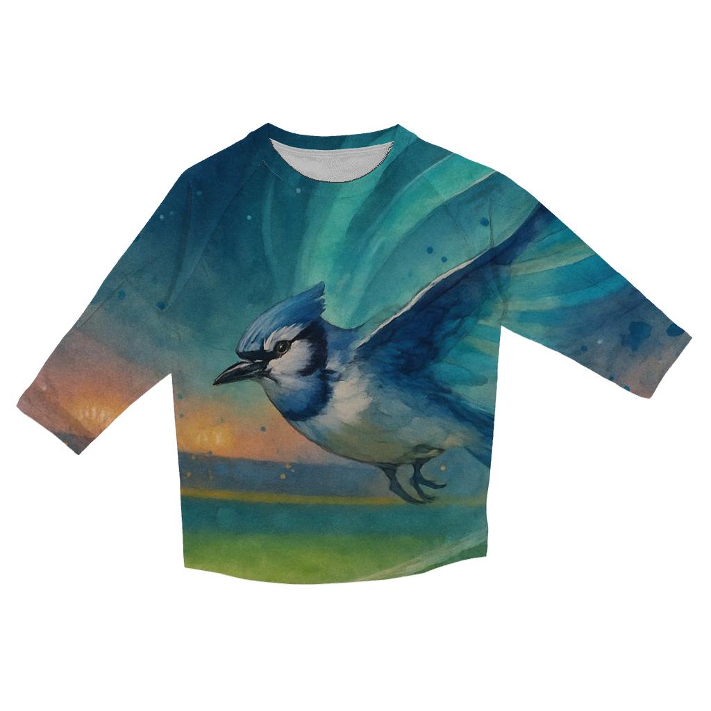 Aurora Flight Over The Blue Jays Outfield personalized 3/4 sleeve tees