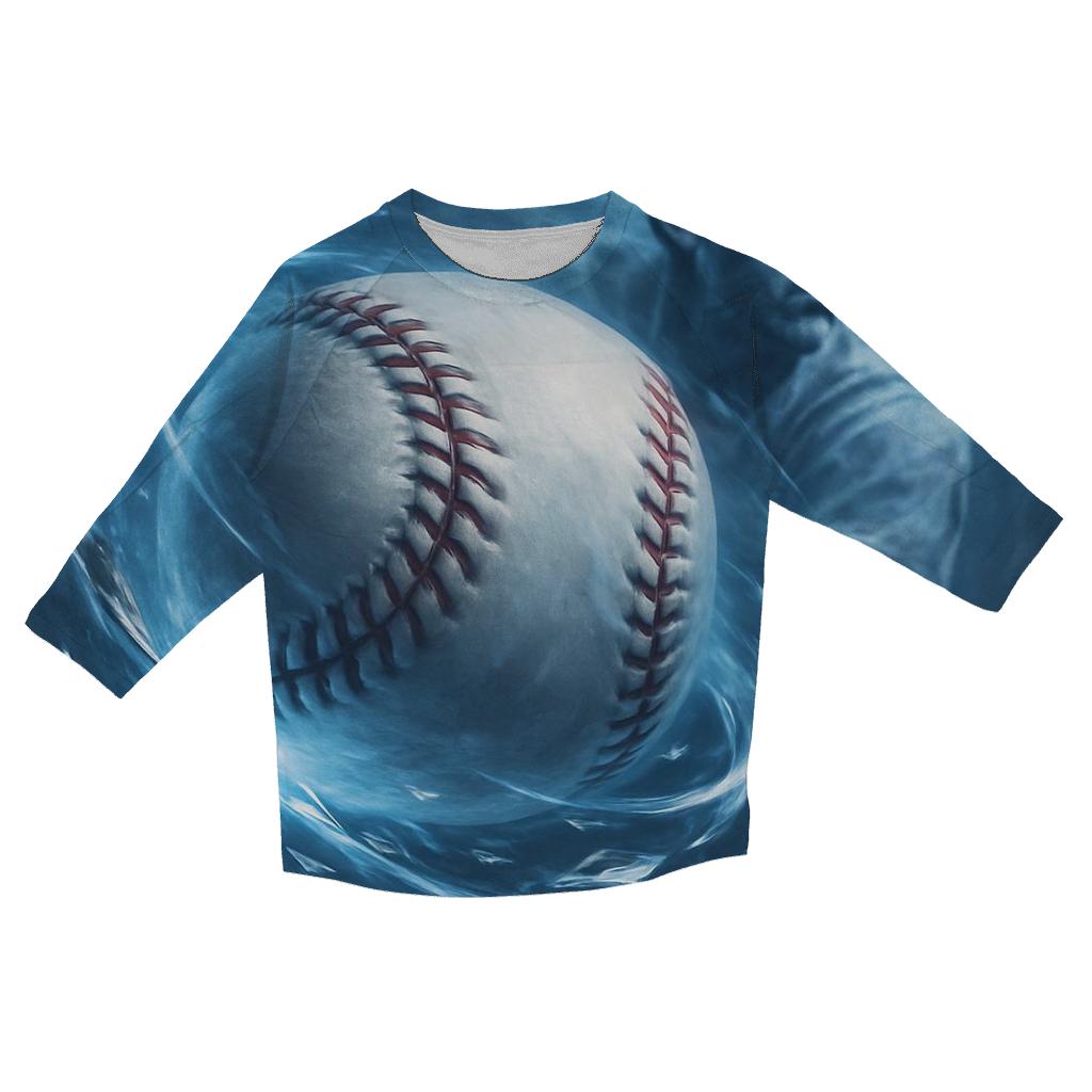 Icy Curveball Vortex trendy 3/4 sleeve tops