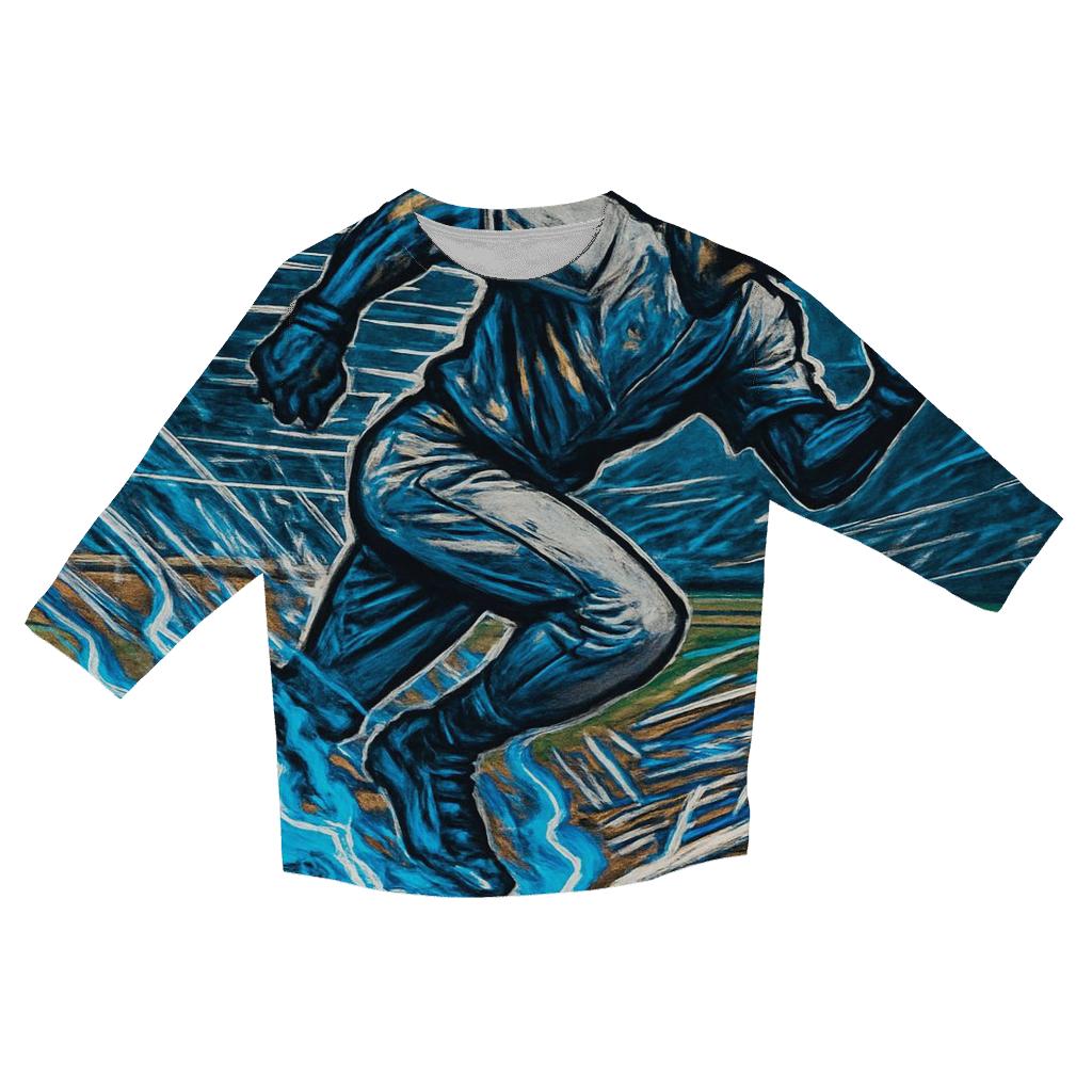 Blue Flame Base Steal stylish quarter sleeve tops