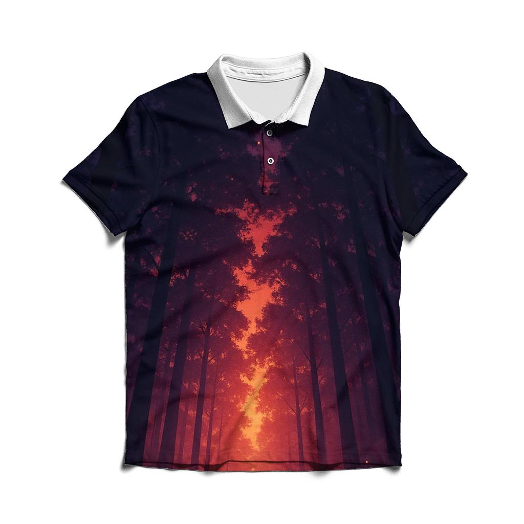 Forest Canopy Ember Rain casual sports polo shirts