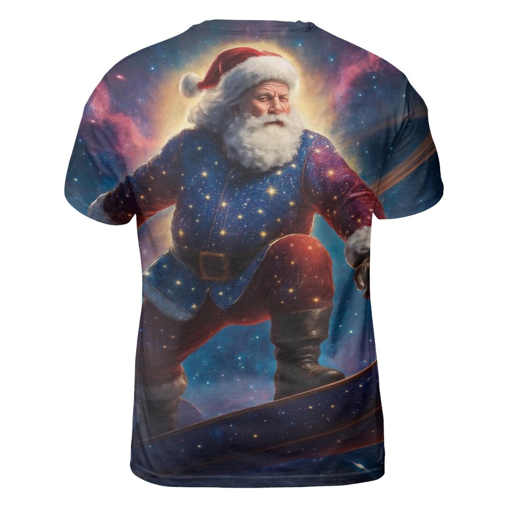 Galactic Sleigh Rider Santa personalized full print shirts