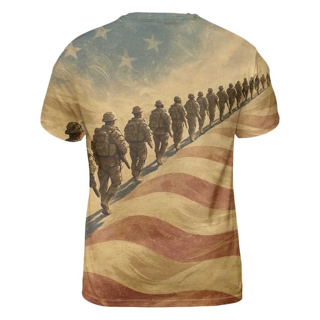 Desert Wind Honor Line creative print fashion shirts