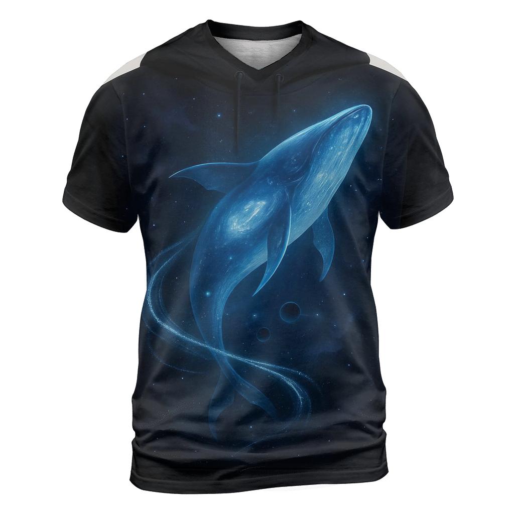 Luminous Whale Of The Void custom all-over print shirts