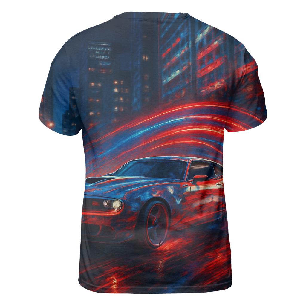 Neon Stripes Street Racer trendy printed shirt styles