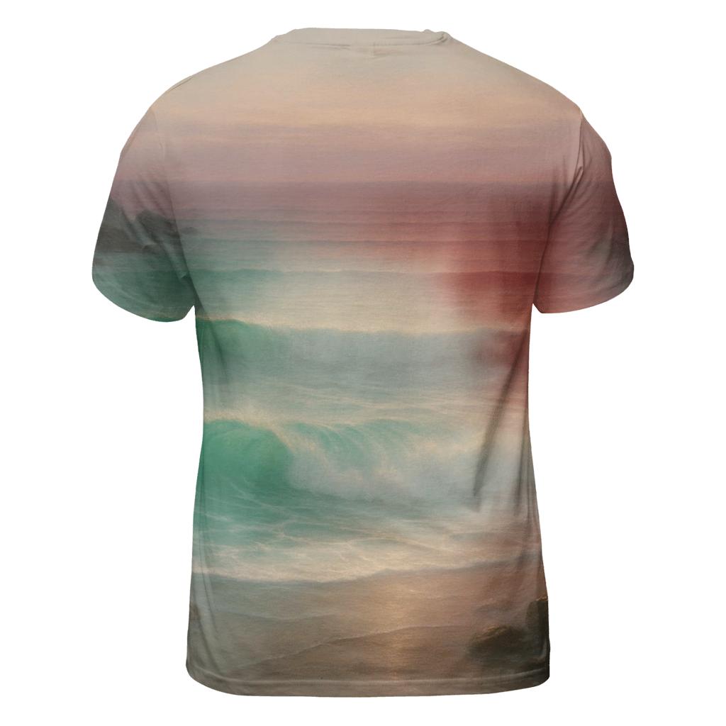 Italian Coastline Tricolor Waves designer pattern shirts
