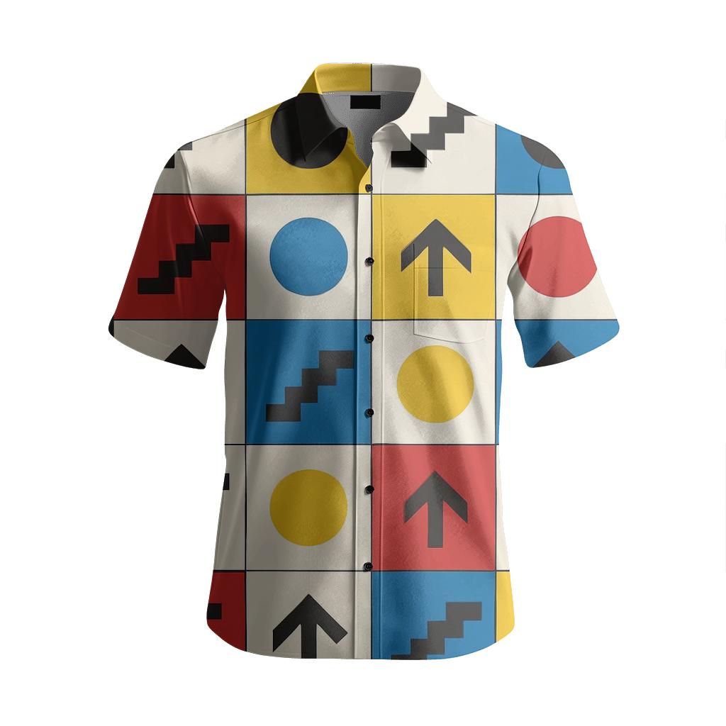 Cubist Bauhaus Metro Tiles unique embroidered patterns