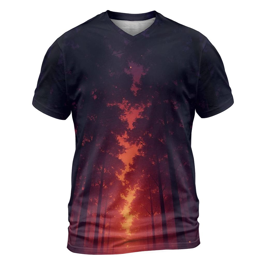 Forest Canopy Ember Rain unique graphic print tees
