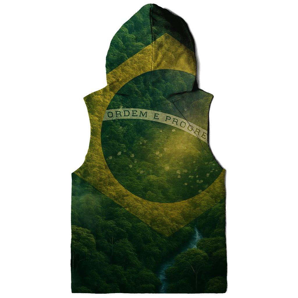 Brazilian Rainforest Flag Canopy zip-up hoodies