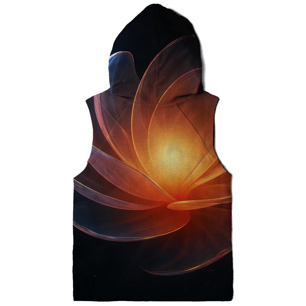 Glass Aurora Bloom zip-up hoodies