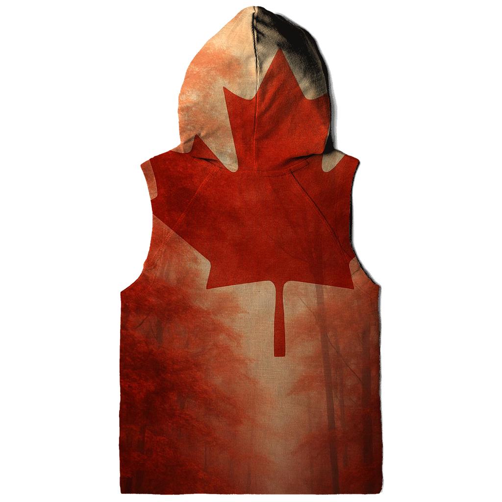 Canadian Maple Forest Flag Veil printed hoodies