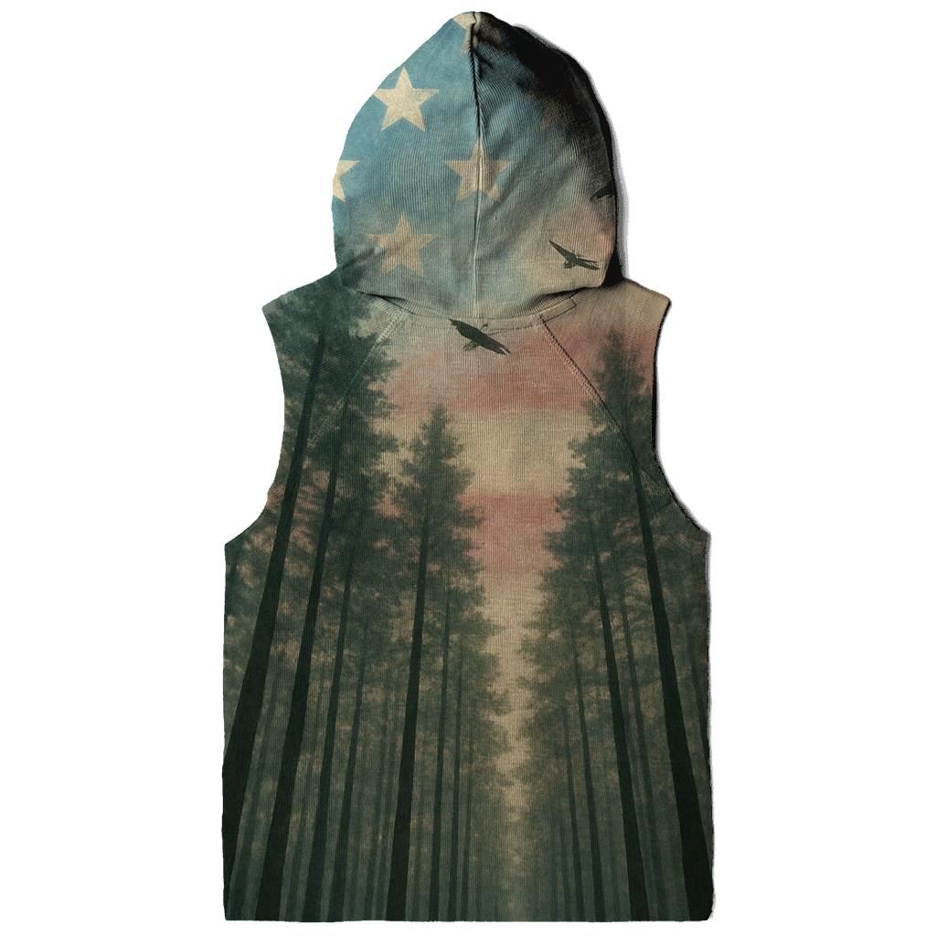 Forest Canopy Stars And Stripes premium hoodies