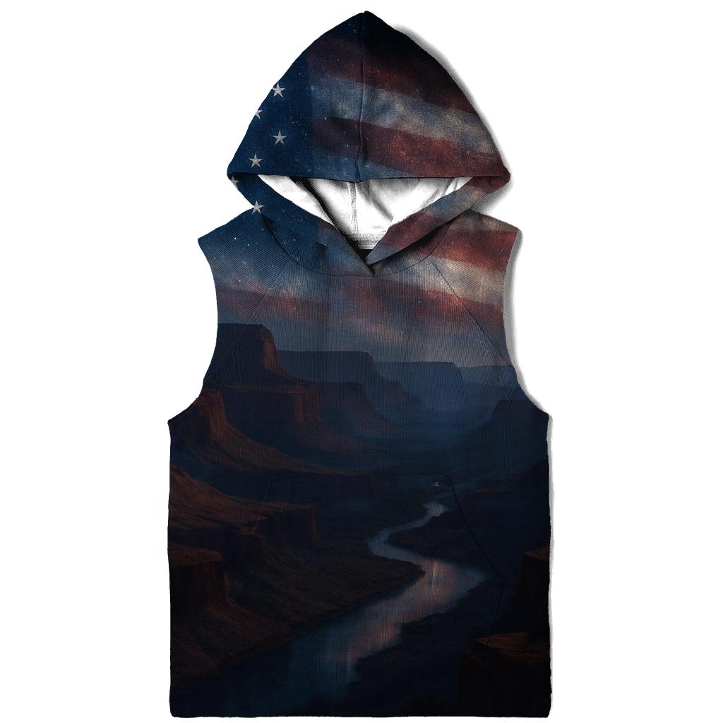 Cosmic Stripes Over Canyon designer hoodies