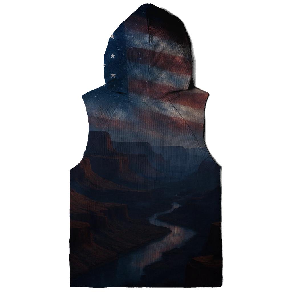 Cosmic Stripes Over Canyon designer hoodies