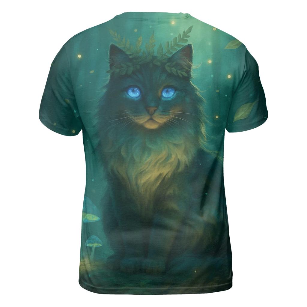 Forest Whisper Oracle Cat unique graphic print tees