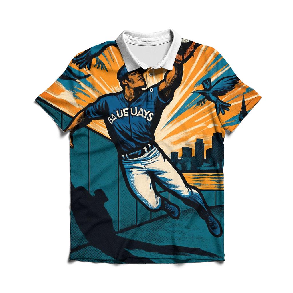 Harbor Winds Blue Jays Outfield Guard stylish collar polo tees