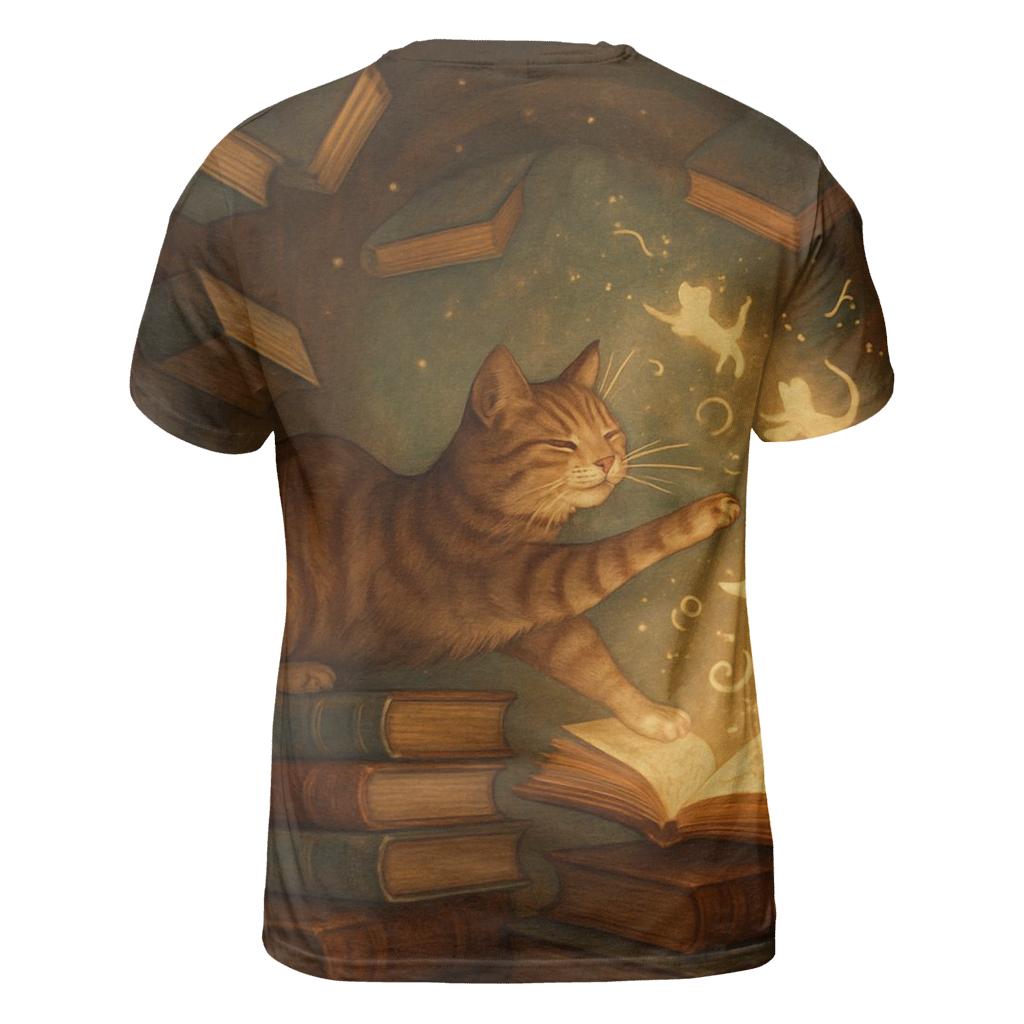 Library Of Floating Cat Tales designer pattern shirts