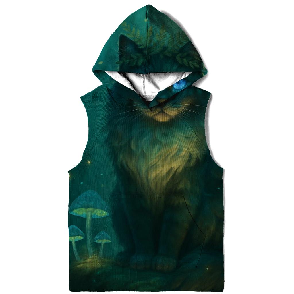 Forest Whisper Oracle Cat premium hoodies