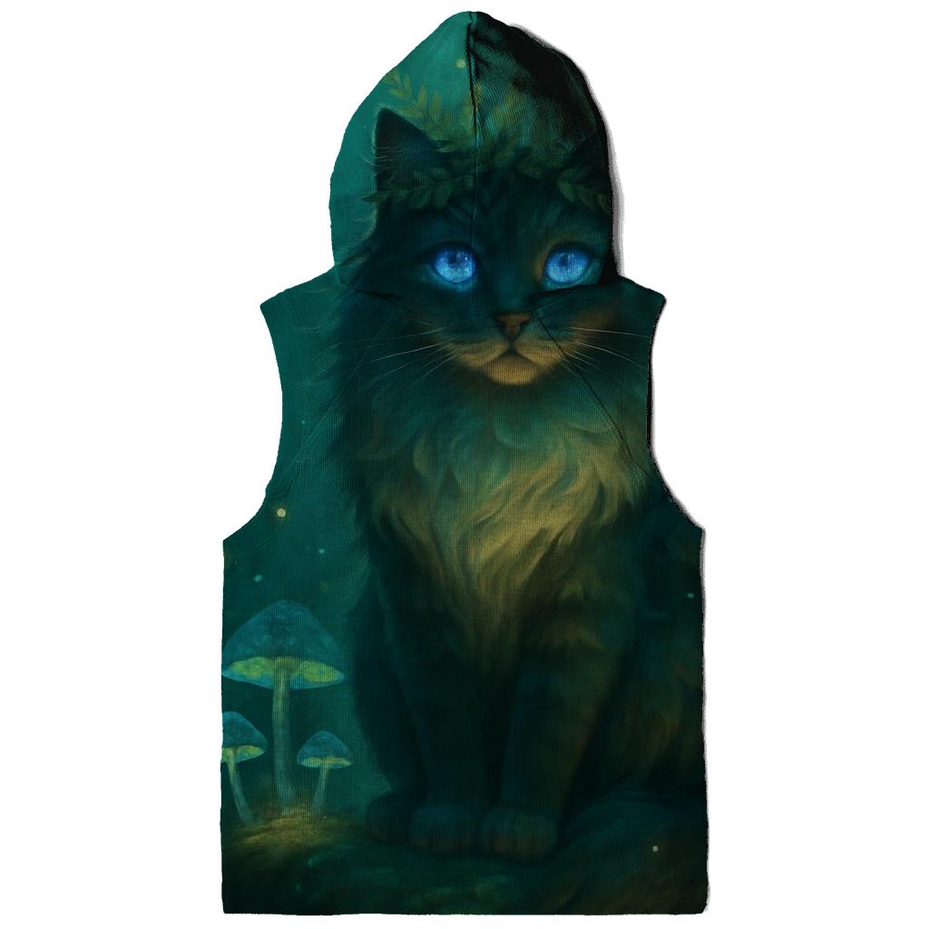 Forest Whisper Oracle Cat premium hoodies
