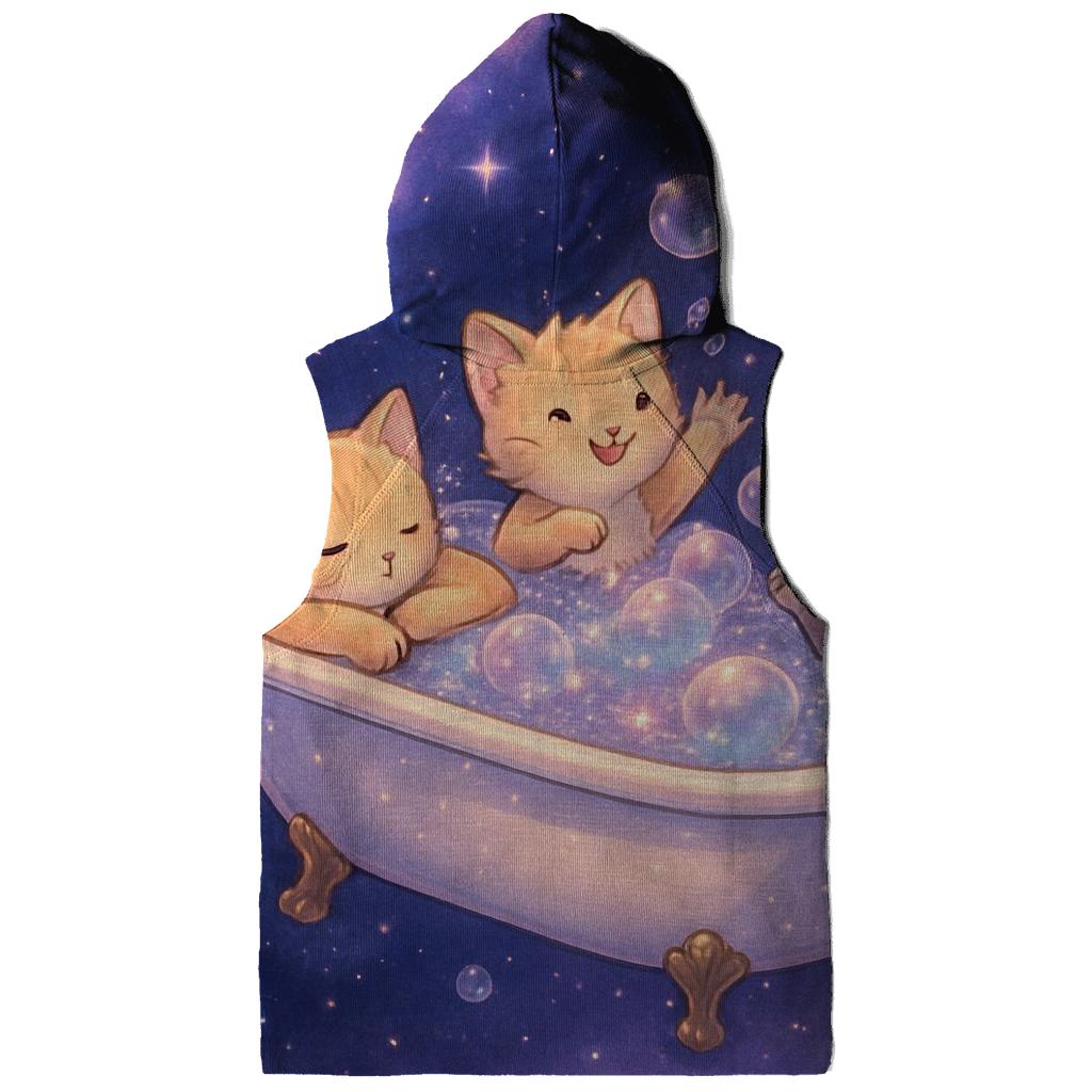 Starlit Bubble Bath Kittens graphic hoodies