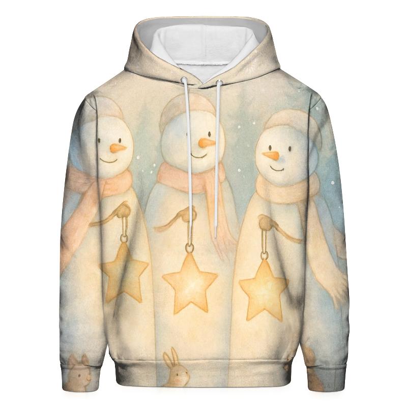 Snowman Forest Lantern Guardians hoodies fashion