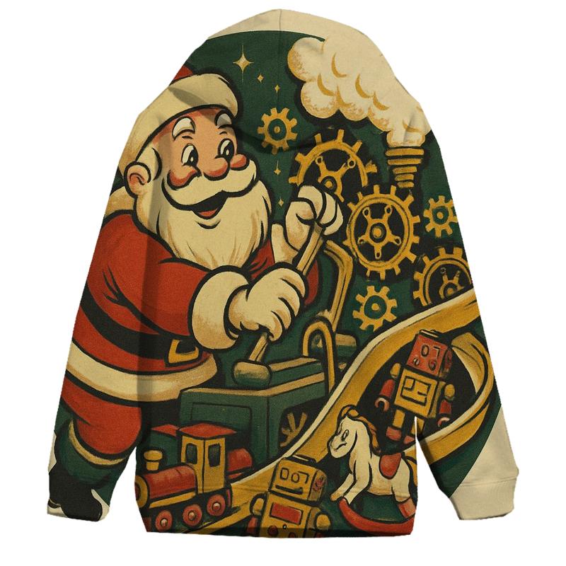 Retro Toy Factory Santa custom hoodies