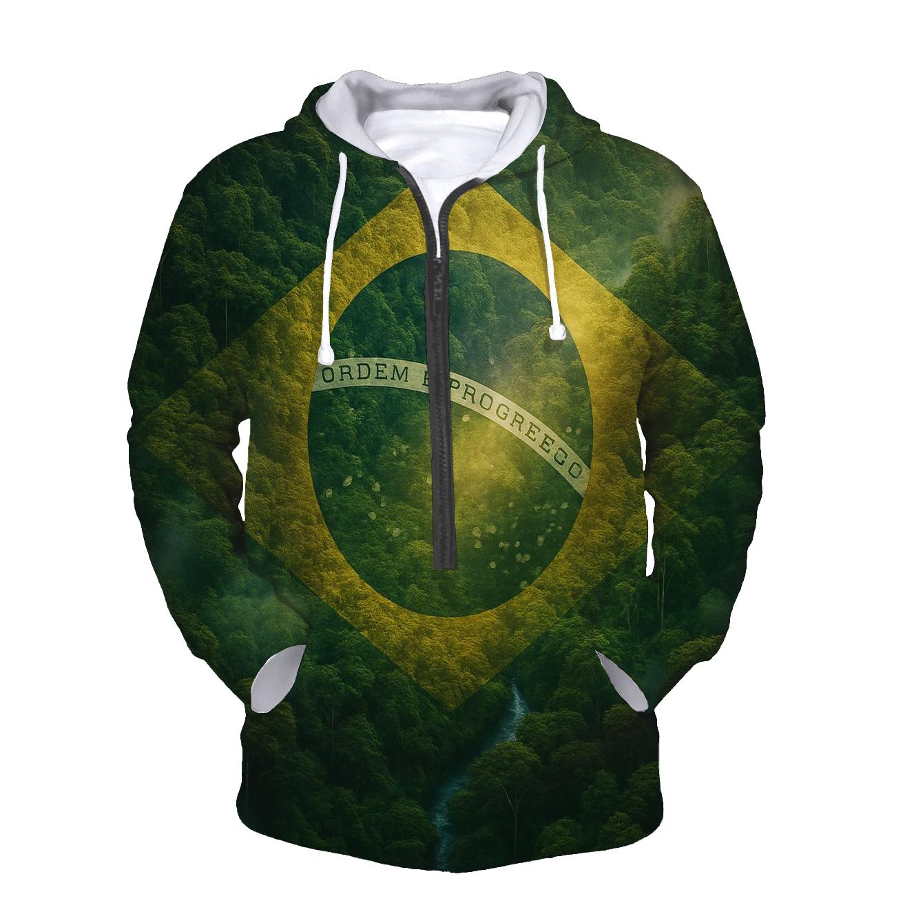 Brazilian Rainforest Flag Canopy premium hoodies