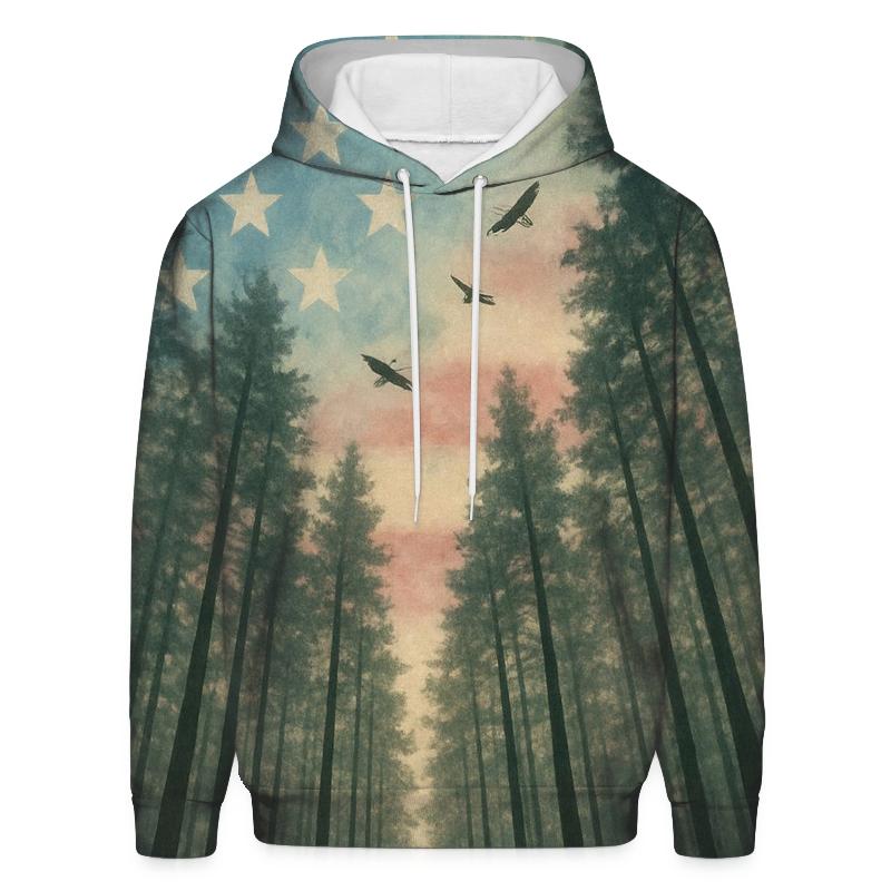 Forest Canopy Stars And Stripes hoodie designs